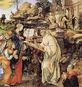 Fra Filippo Lippi The Vision of St Bernard oil painting reproduction